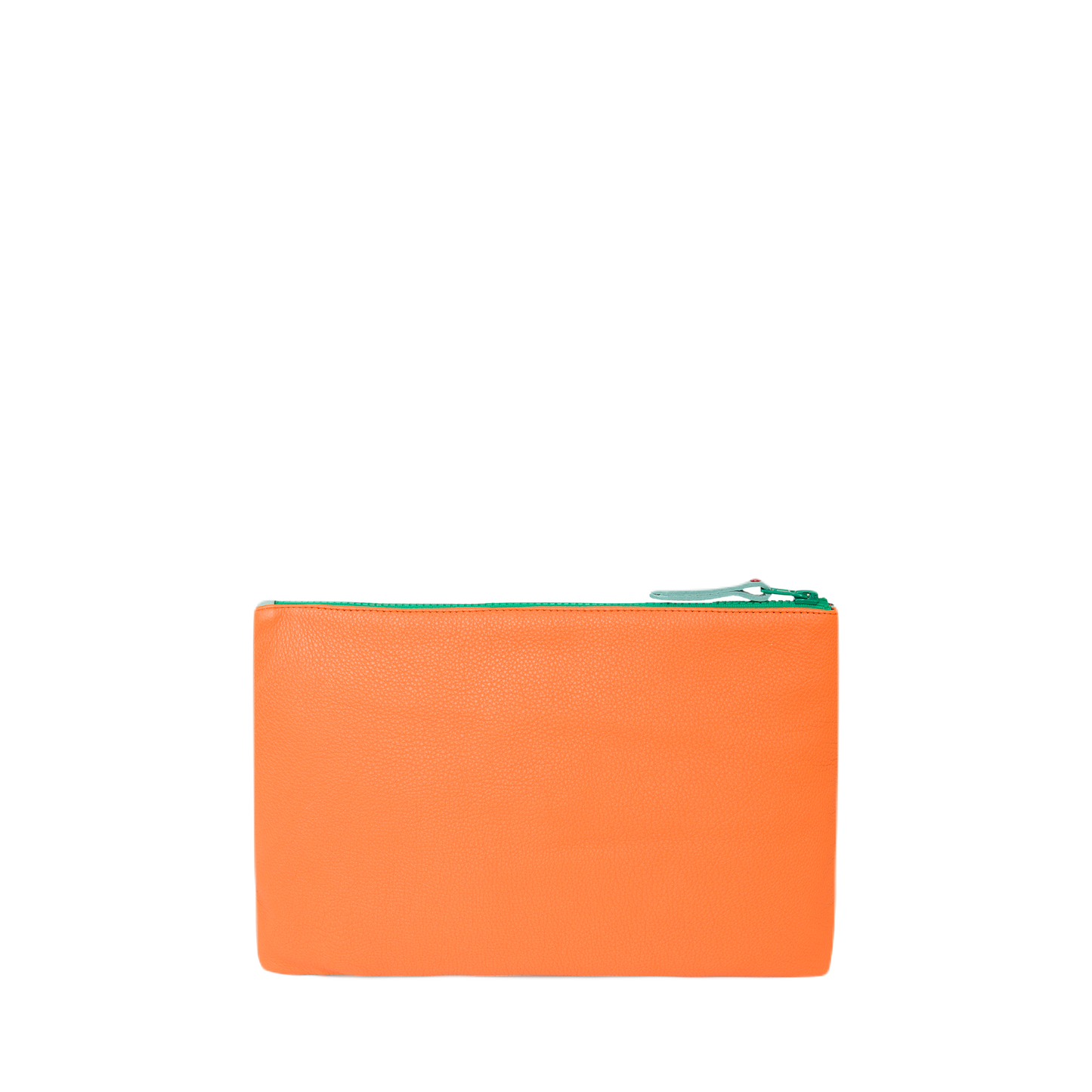 ZIP POUCH Blue and Orange - S