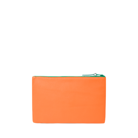 ZIP POUCH S Blue and Orange